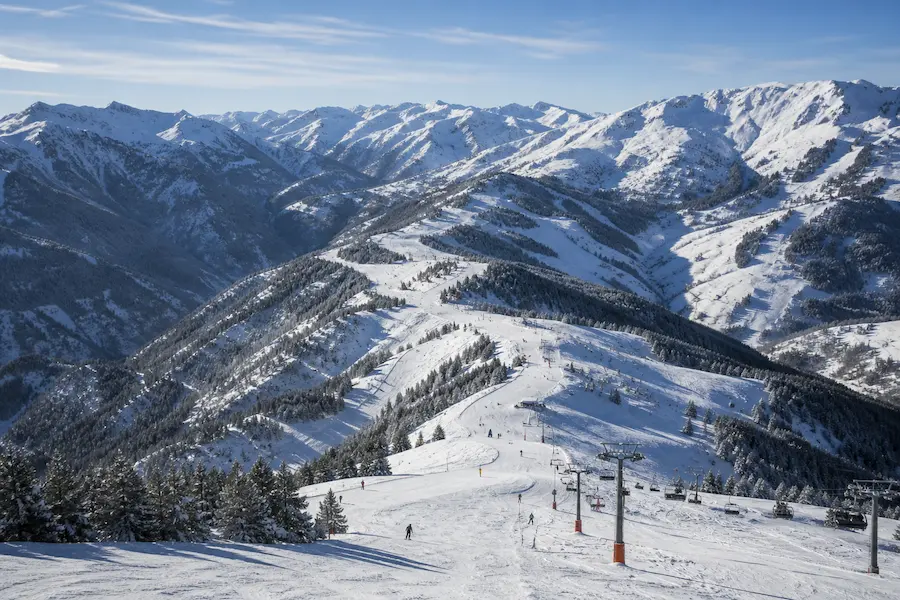 Esquiar en Grandvalira Andorra con pistas amplias y sectores conectados en el Pirineo